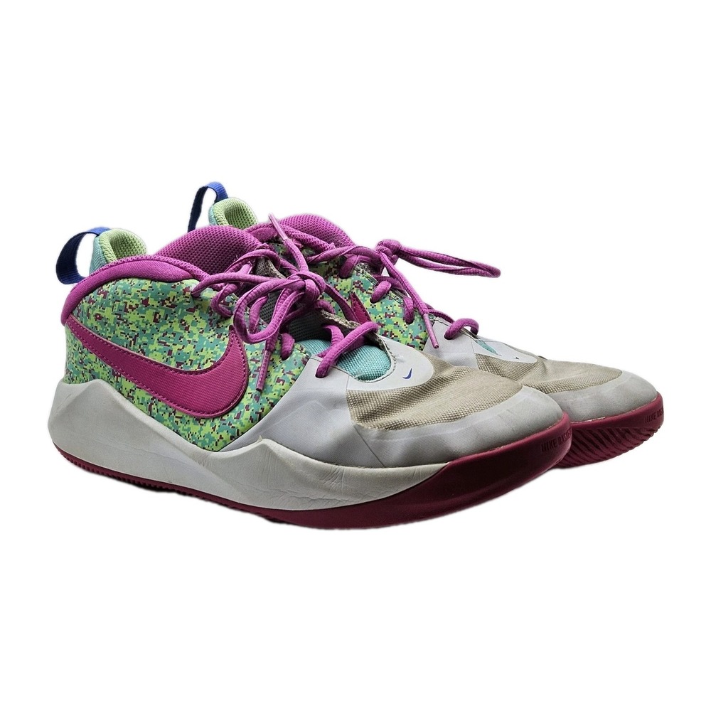 Nike Team Hustle D 9 DIGI DC1993-001 Basketball Shoes Sneakers Youth Size 6 READ